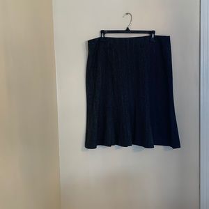 Gray everyday polyester rayon spandex skirt